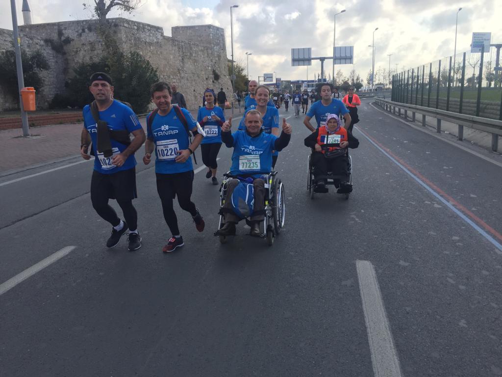 TANAP, İstanbul Maratonu’nda omurilik felçlileriyle koştu