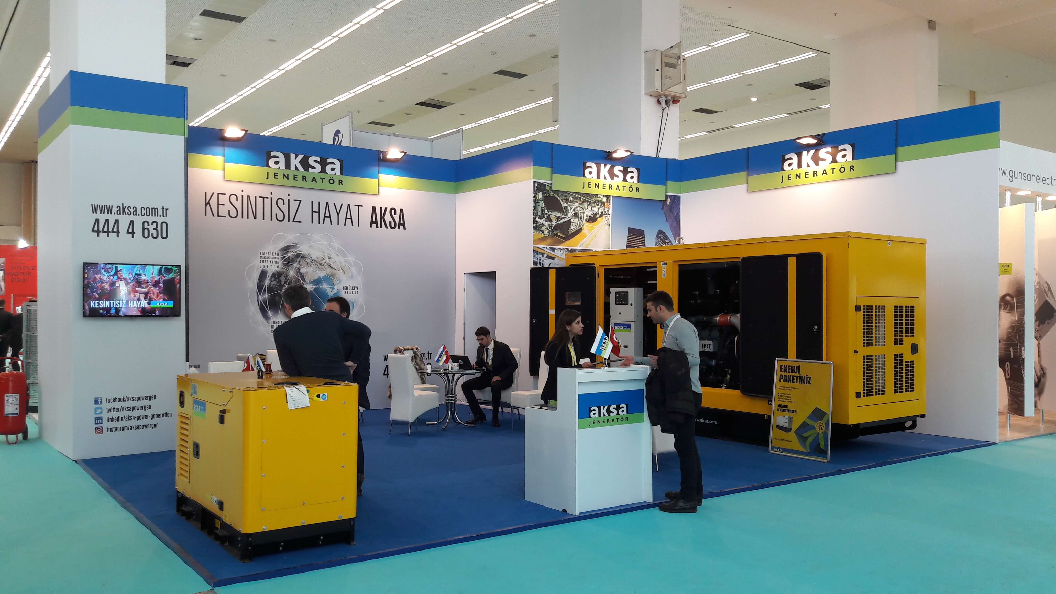 AKSA Jeneratör A-TECH Fuarı’na katıldı