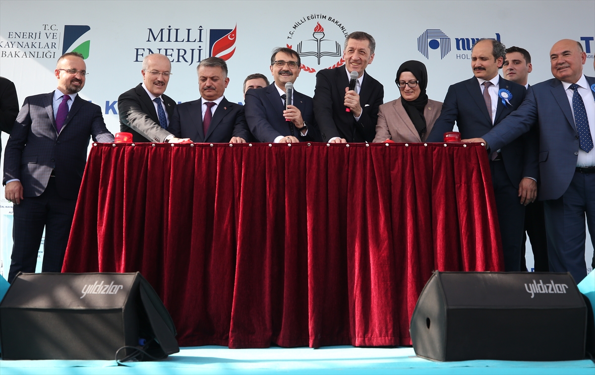 Bakan Dönmez, doğal kaynaklar lisesinin temel atma törenine katıldı