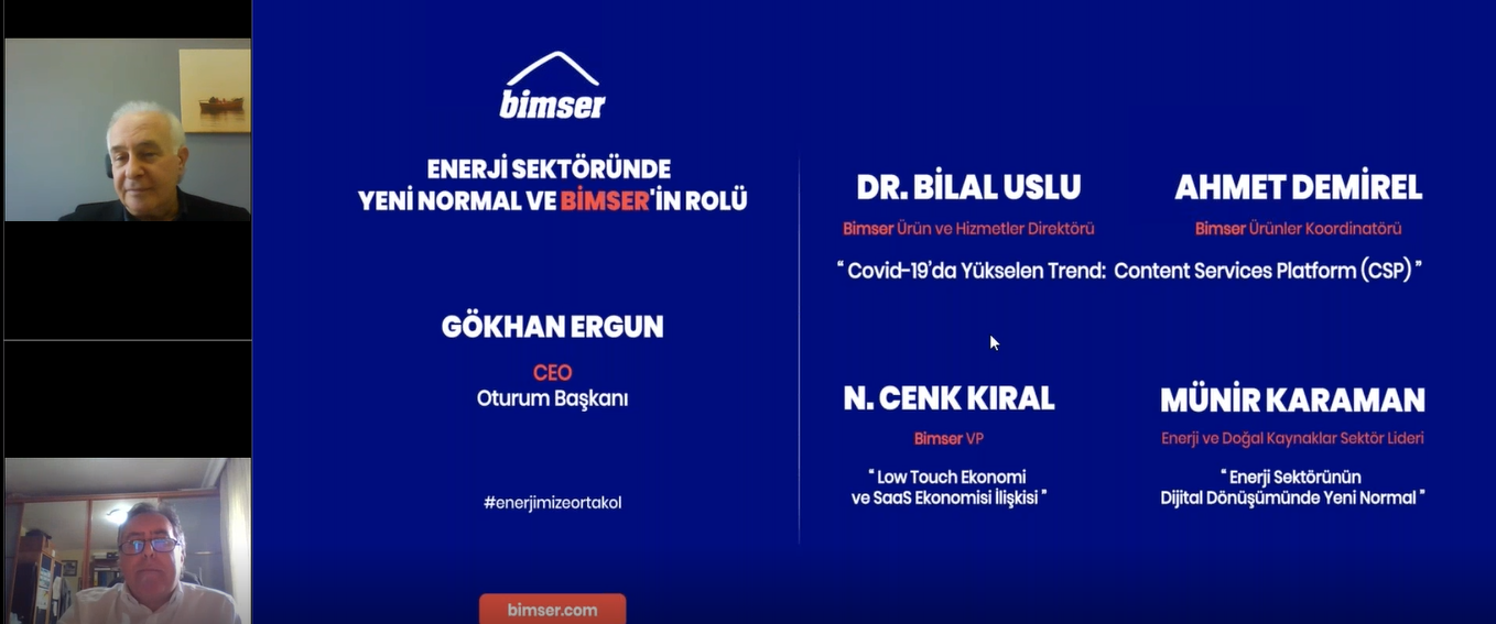 Enerji sektöründe Yeni Normal ve Bimser’in Rolü konuşuldu