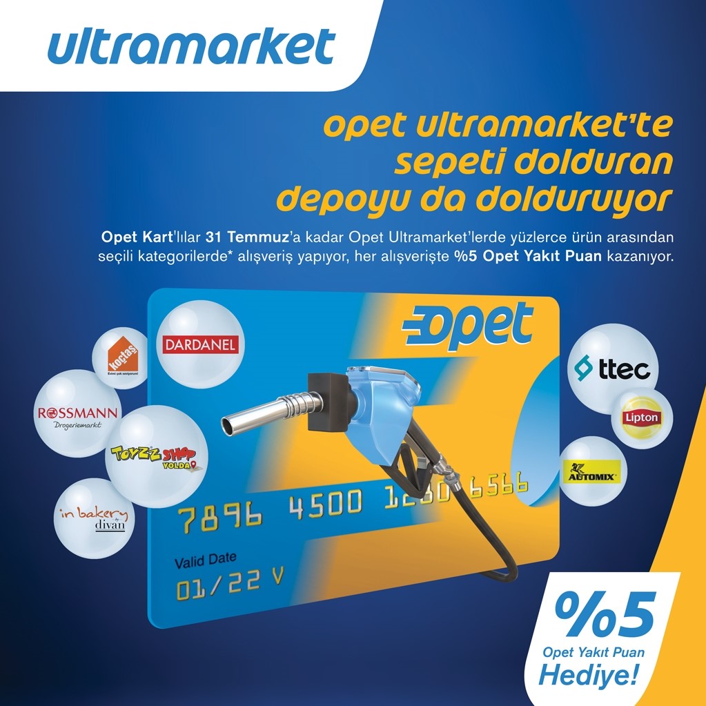 OPET Ultramarket alışverişine ‘yakıt puan’ hediye