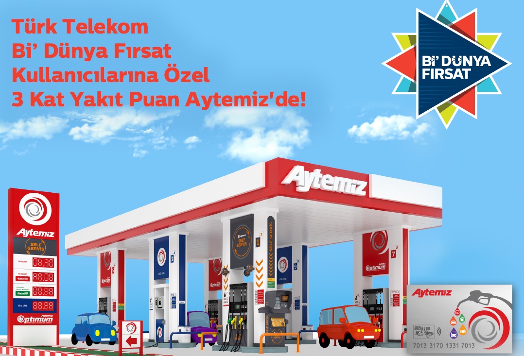 Aytemiz ve Türk Telekom’dan yakıt puan kazandıran kampanya