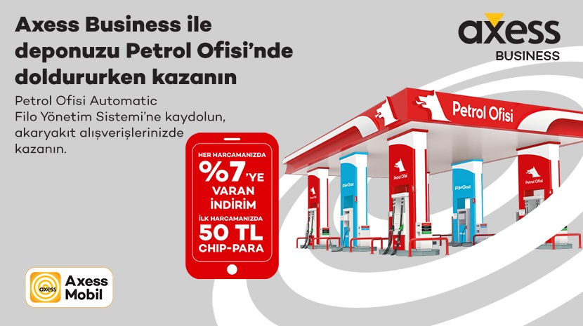 Axess Business’tan Petrol Ofisi’nde geçerli kampanya