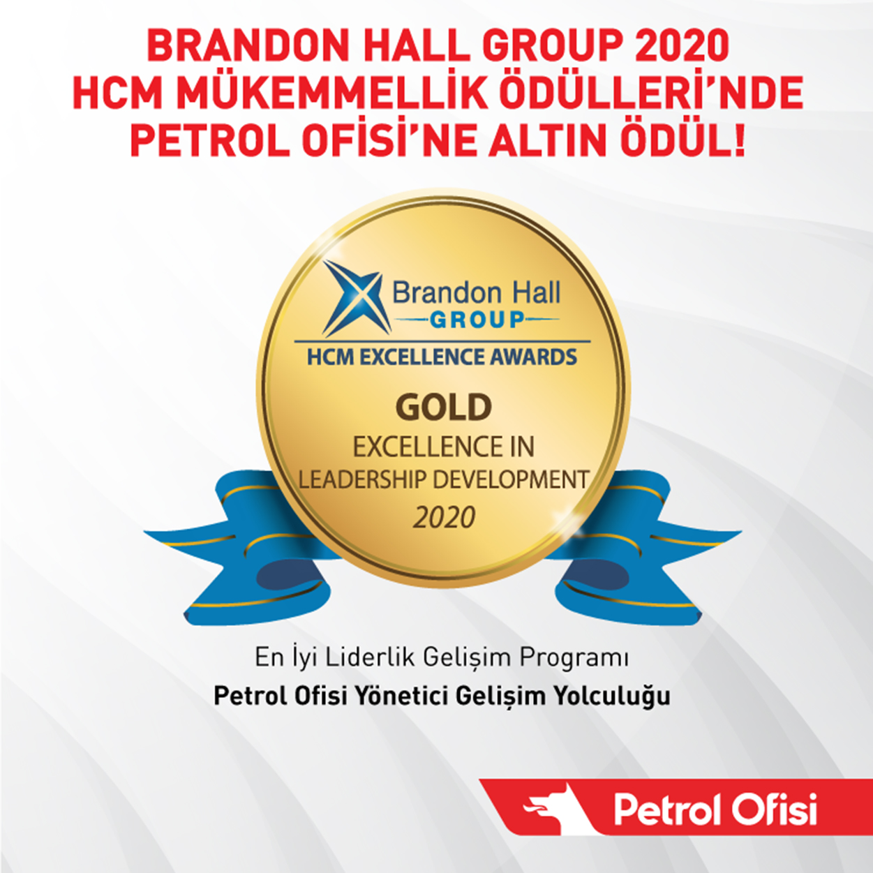 Petrol Ofisi’ne HCM Mükemmellik Ödülleri’nde altın ödül