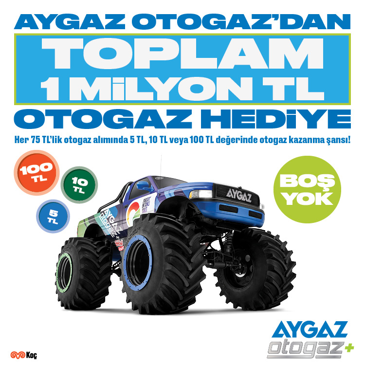 Aygaz’dan 1 milyon TL’lik ‘Boş Yok’ otogaz kampanyası