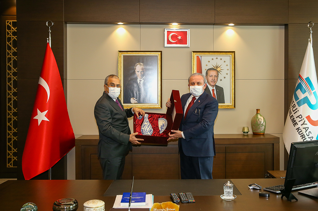 TBMM Başkanı Mustafa Şentop, EPDK Başkanı Mustafa Yılmaz’ı ziyaret etti