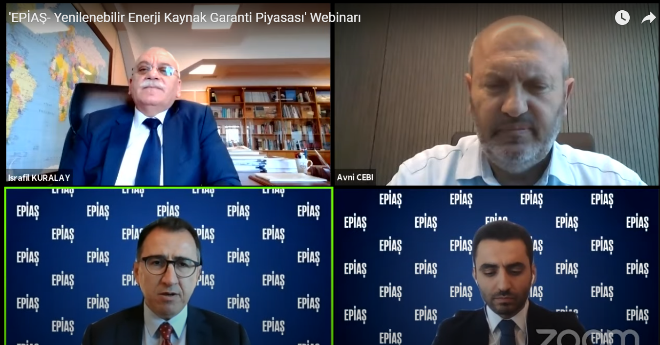 ‘EPİAŞ – Yenilenebilir Enerji Kaynak Garanti Piyasası’ webinarı gerçekleştirildi