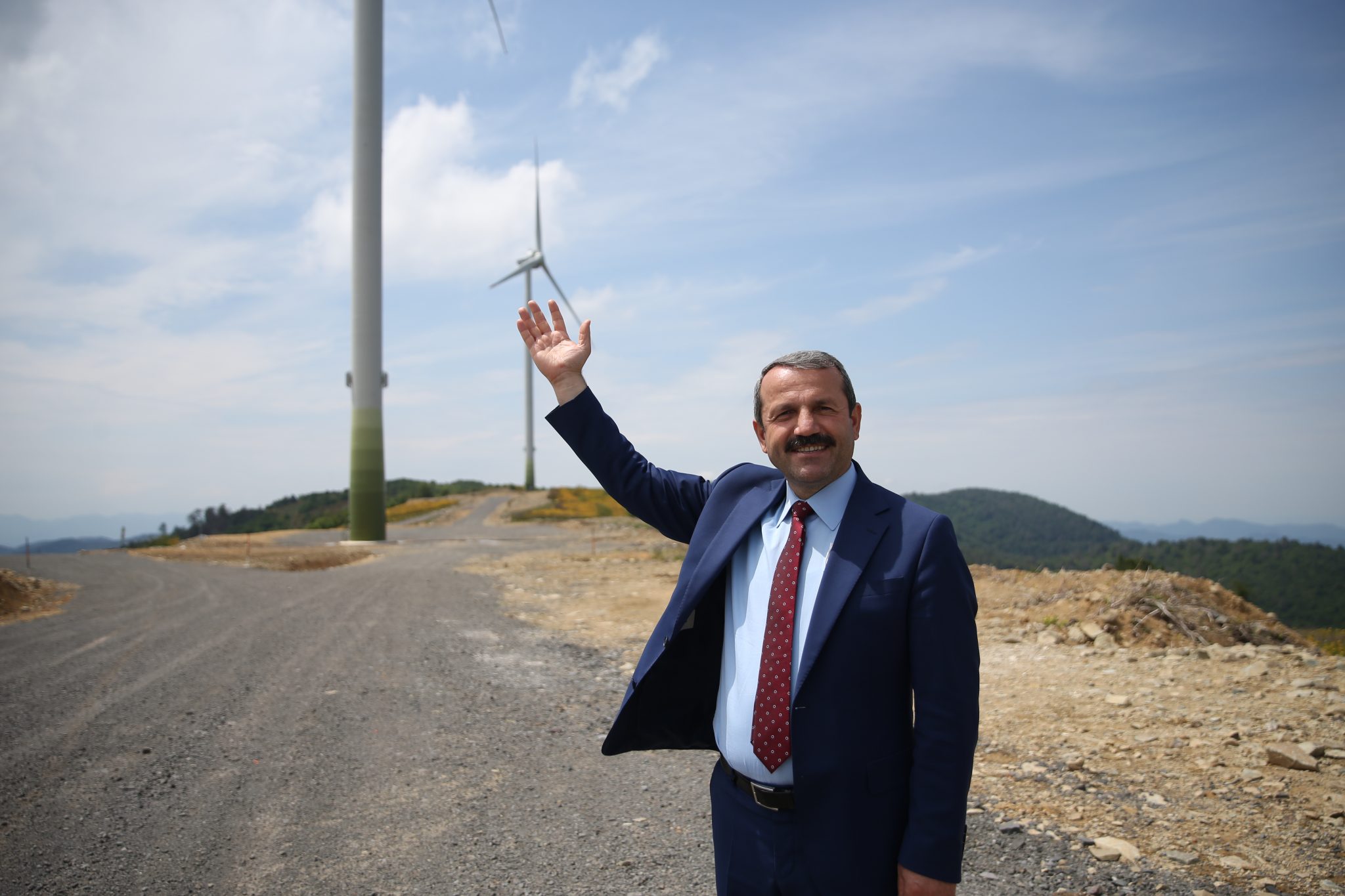 Akkuş�a kurulan rüzgar enerji santrali günlük 12 bin evin elektrik