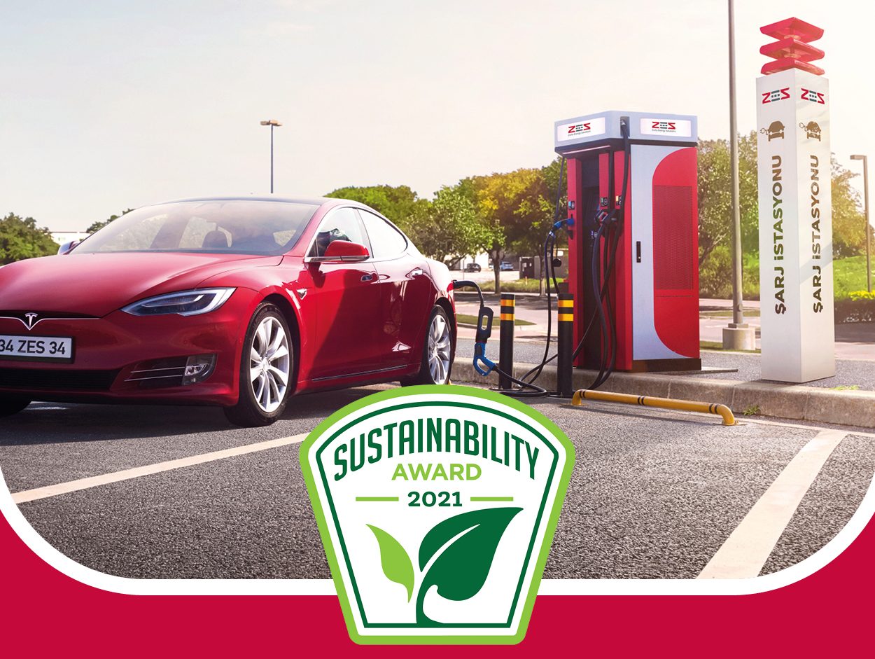 Zorlu Enerji, ZES elektrikli araç şarj istasyonu ağı ile sürdürülebilirlik ödülü aldı