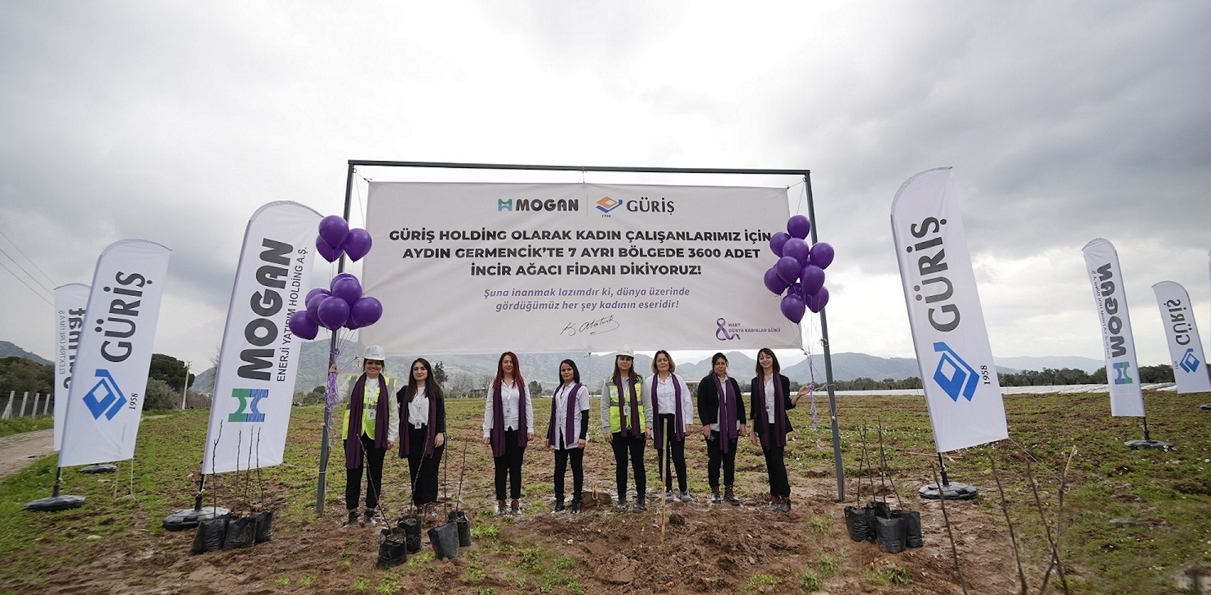 GÜRİŞ Holding, kadın çalışanları için 3 bin 600 adet ağaç dikti