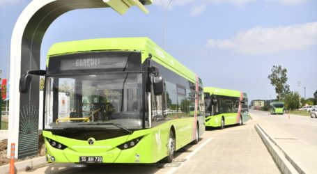 Samsun’da elektrikli otobüslerin kullanımıyla yakıttan 884 bin lira tasarruf sağlandı