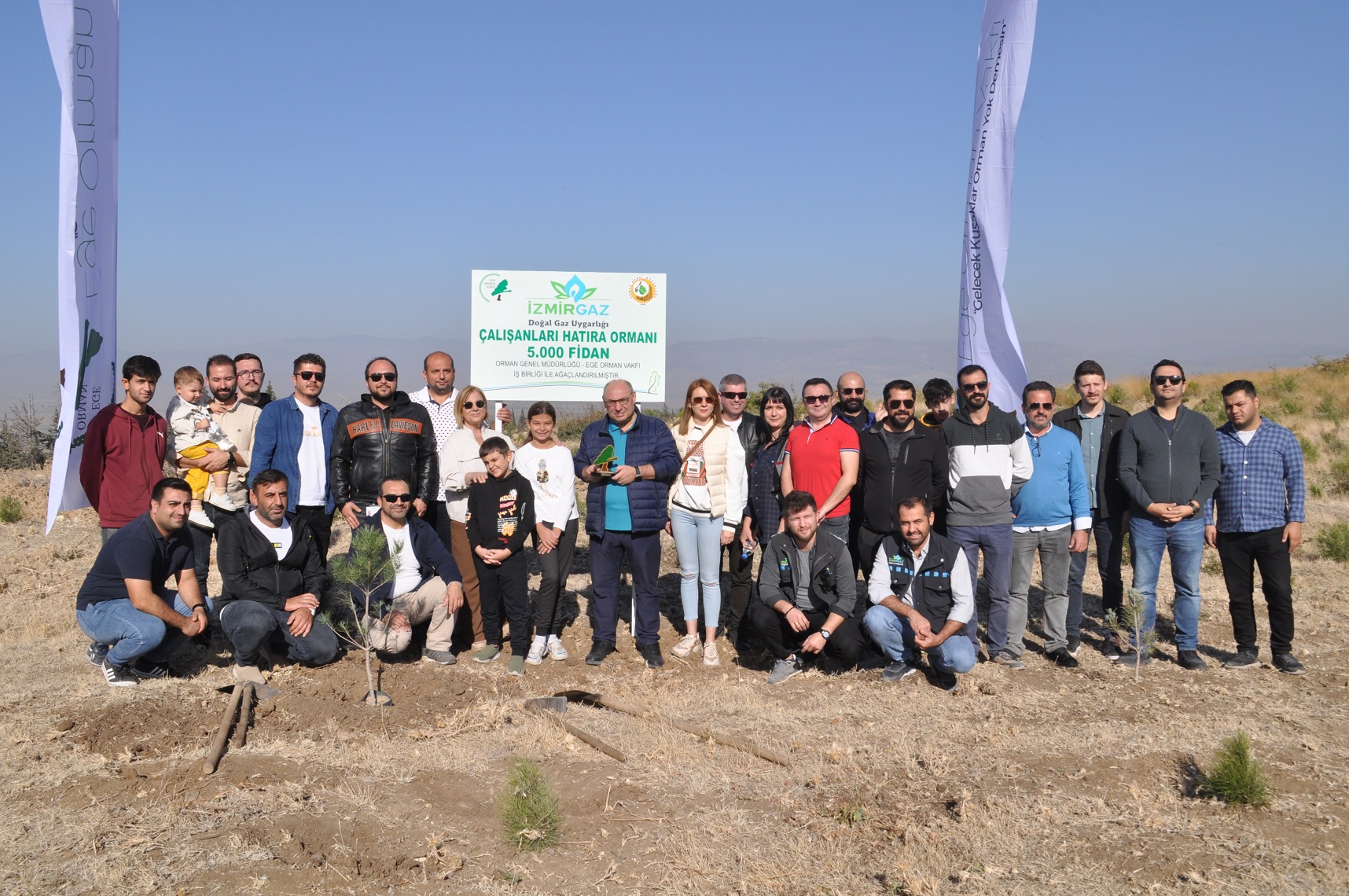 İzmir Doğalgaz beş bin fidana hayat verdi