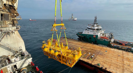 Karadeniz gazını dağıtacak ikinci hazne olan ‘ÇEPNİ’ de denize indirildi