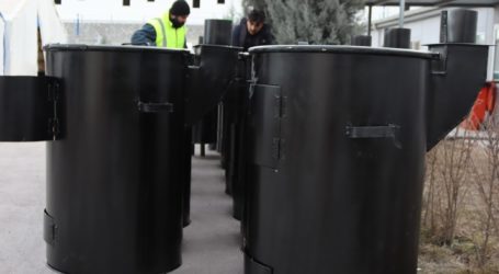Kalyon PV çalışanları deprem bölgesindekiler için 100 varili odun sobasına dönüştürdü