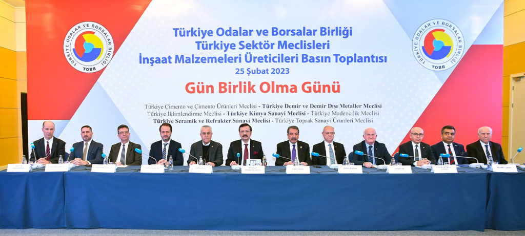 TOBB çatısı altında faaliyet gösteren 7 sektör meclisi Ankara’da toplandı