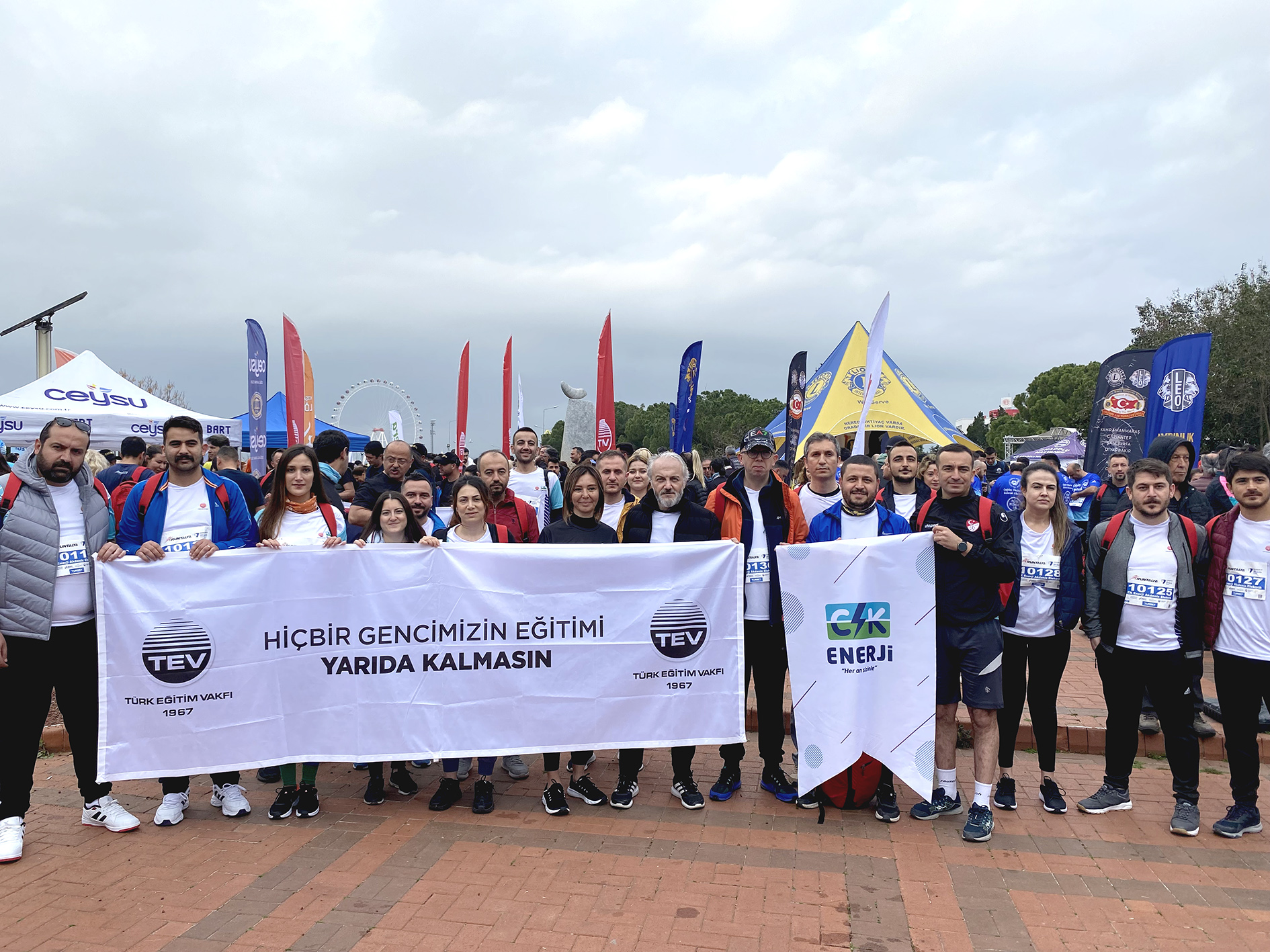 CK Enerji Akdeniz Bölgesi çalışanları, afetzede öğrencilerin eğitimleri ‘Yarıda Kalmasın’ diye koştu