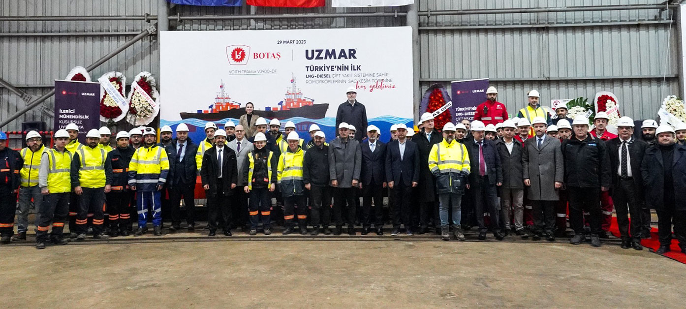 BOTAŞ için inşa edilecek römorkörlerin sac kesim töreni gerçekleşti