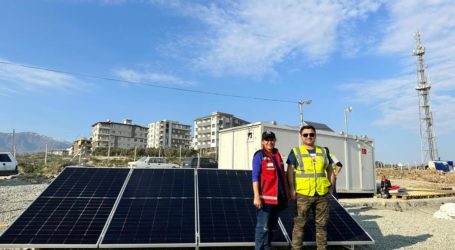 YEO, çadır kentlere güneş enerjili batarya sistemi kurdu