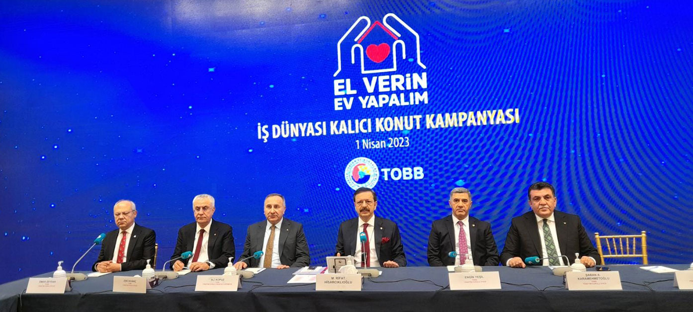 TOBB deprem bölgesinde konut seferberliği başlattı