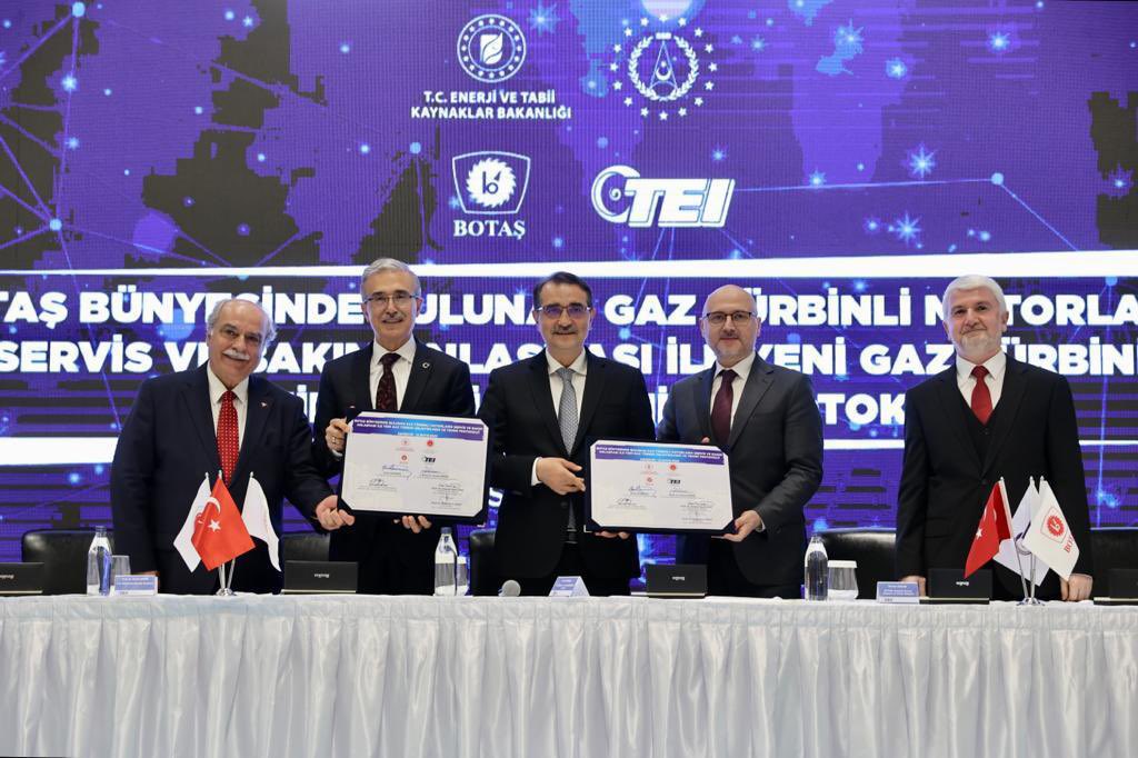 BOTAŞ ve TEI arasında düzenlenen işbirliği protokolü imza töreni Bakan Dönmez’in katılımıyla gerçekleştirildi