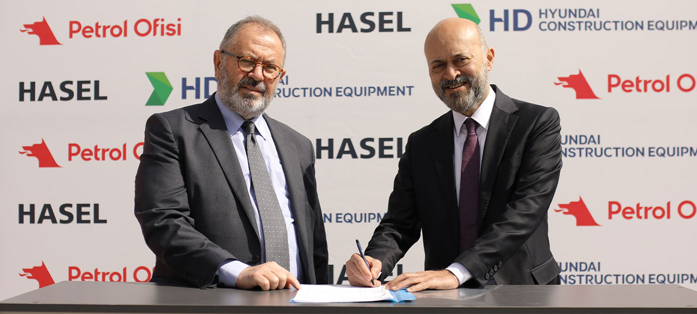 Petrol Ofisi, Hyundai iş makinalarının Türkiye distribütörü HASEL ile iş birliğine imza attı