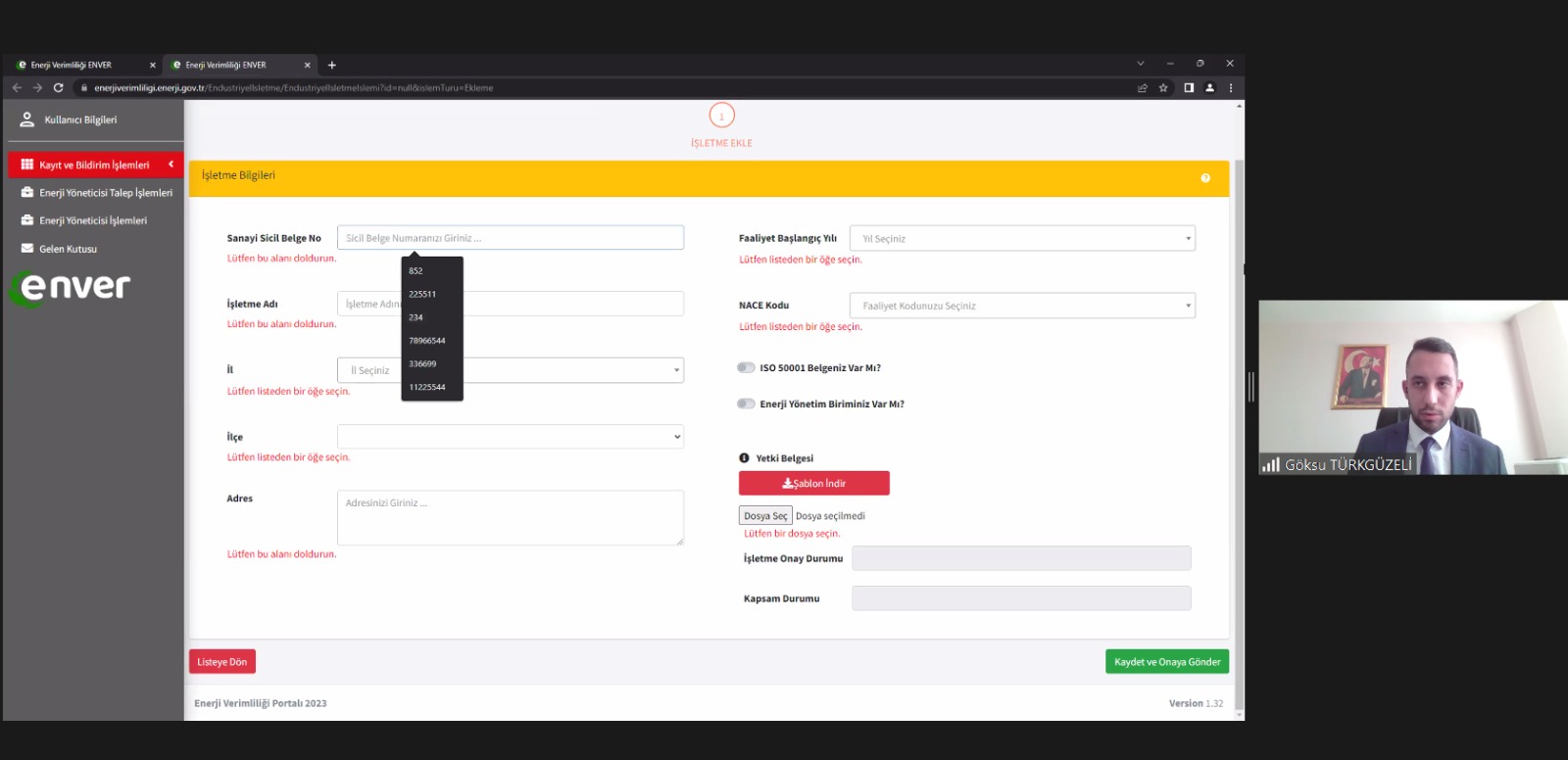Enerji Verimliliği Portalı bilgilendirme webinarı gerçekleştirildi
