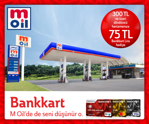 TotalEnergies İstasyonları ve M Oil İstasyonlarında Bankkart sahiplerine 75 TL Bankkart Lira hediye