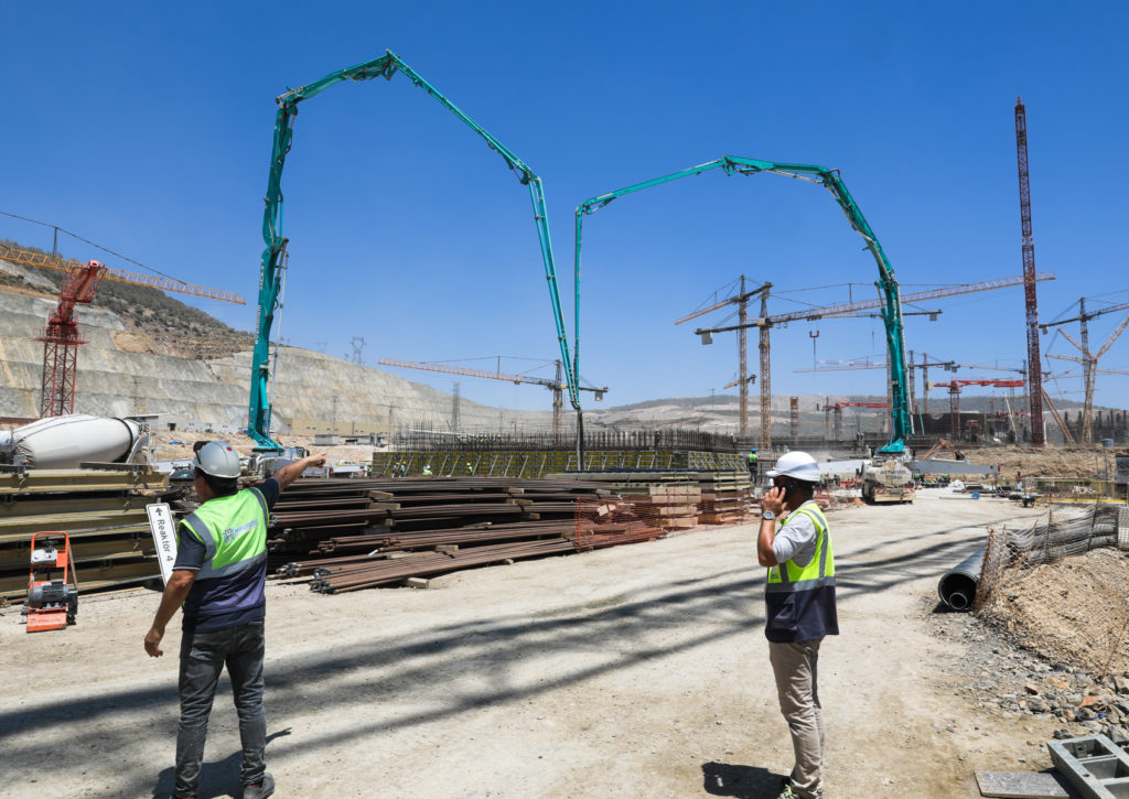 Akkuyu NGS’nin ikinci güç ünı̇tesı̇nde türbin tesisi temeline beton dökme işlemi tamamlandı