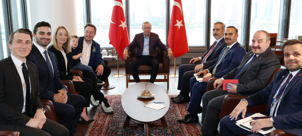 Cumhurbaşkanı Erdoğan, Tesla ve SpaceX'in kurucusu Elon Musk'ı kabul etti