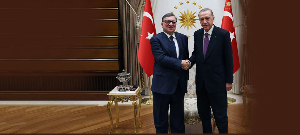 Türkiye Enerji Zirvesi için Türkiye'ye gelen Barroso, Cumhurbaşkanı Erdoğan ile görüştü