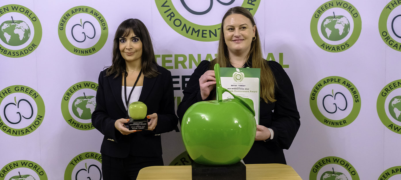 BOTAŞ Yeşil Elma Çevre Ödülleri 2023 Uluslararası Altın Ödülü’ne layık görüldü
