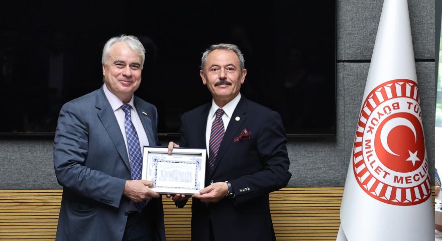 TBMM Sanayi Komisyon Başkanvekili Şahin Tin, Rusya Devlet Duması heyetiyle görüştü
