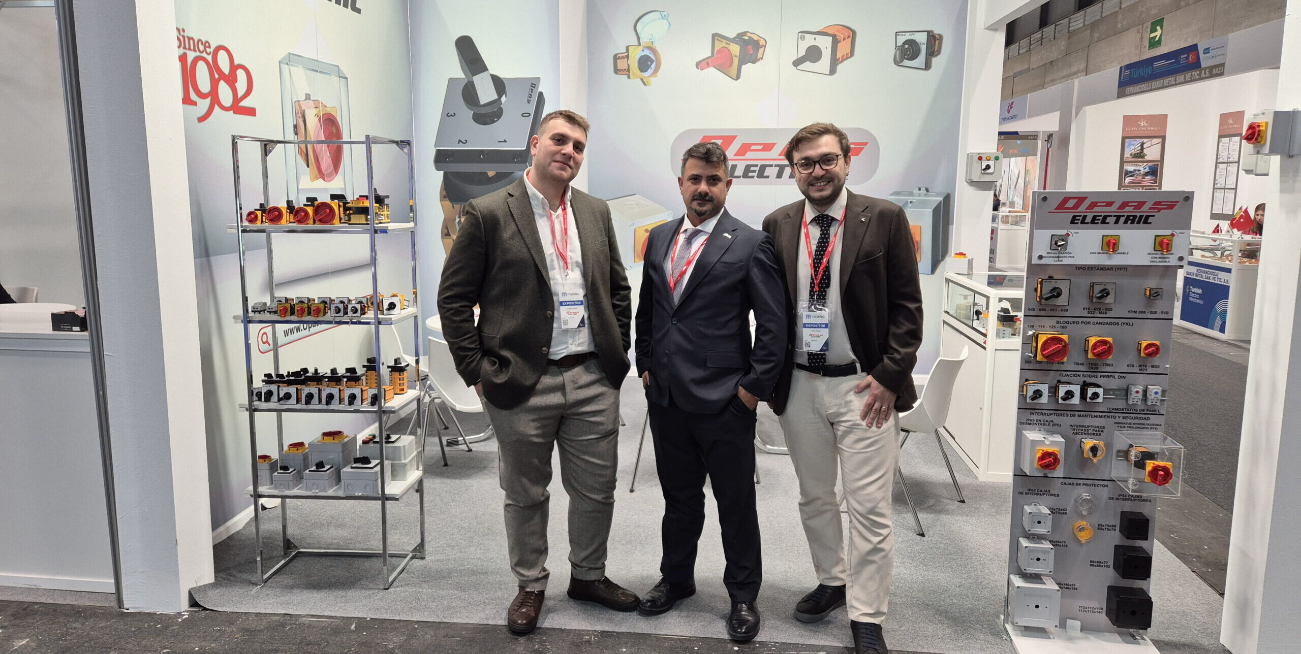 Opaş Elektrik, İspanya Matelec-Veteco Fuarı’na katıldı
