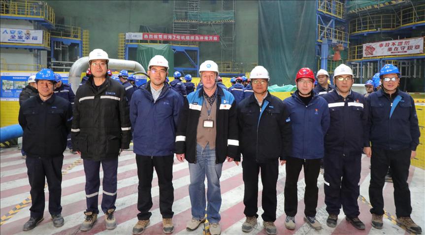 Rosatom’un inşa ettiği Tianwan NGS’nin 7. Güç Ünitesi’nde güvenlik sistemlerinin temizliğine başlandı