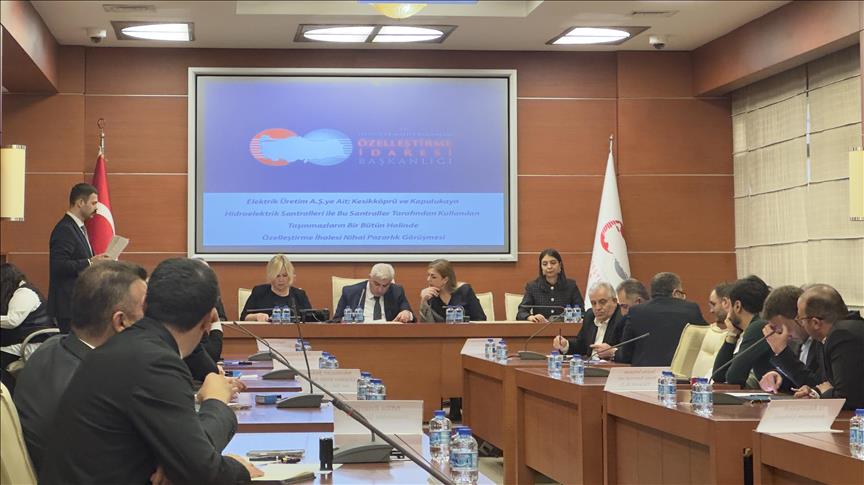 Ankara ve Kırıkkale’deki hidroelektrik santrallerinin özelleştirme ihalesi yapıldı
