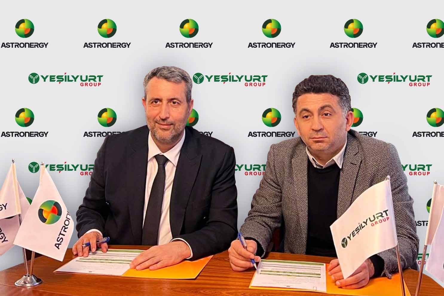 Astronergy, Yeşilyurt Demir Çelik ile güneş paneli tedarik anlaşması imzaladı