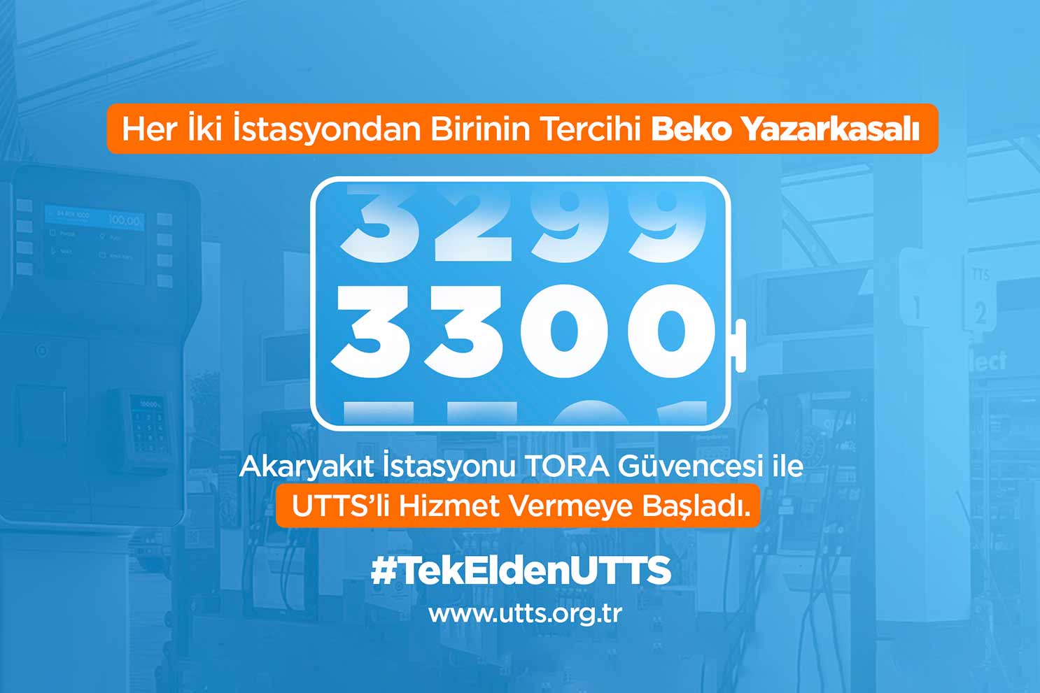 TORA, Beko yazarkasalı UTTS sistemleriyle 3300 istasyonda montaj gerçekleştirdi