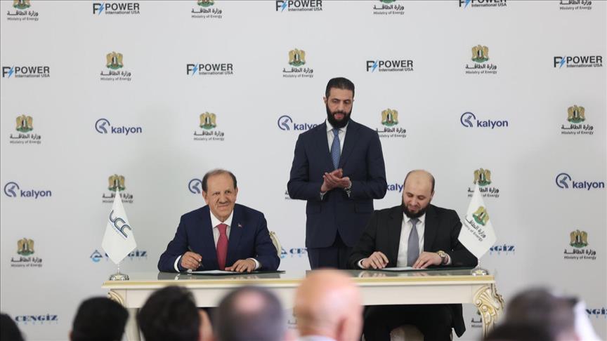 Suriye’nin enerji sektörüne 7 milyar dolarlık yatırım için imzalar atıldı