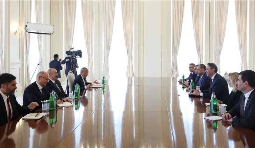 Azerbaycan Cumhurbaşkanı Aliyev, Enerji ve Tabii Kaynaklar Bakanı Bayraktar’ı kabul etti