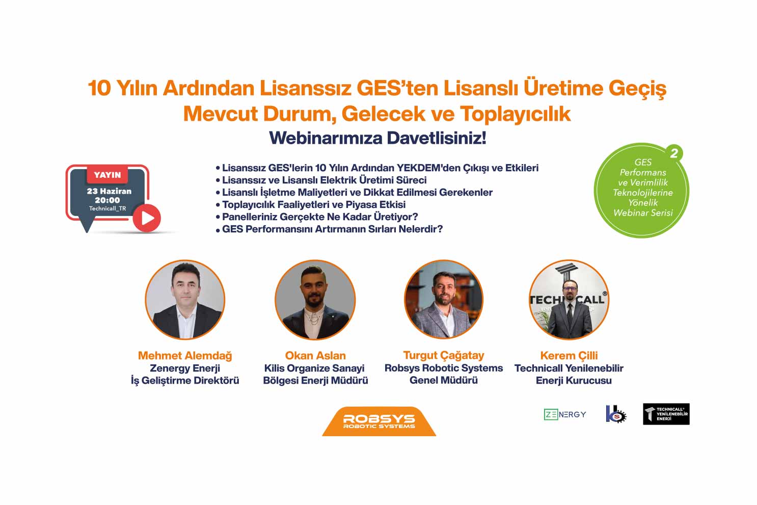 GES’te lisanslı üretim süreci 23 Haziran’da webinarla tartışılacak