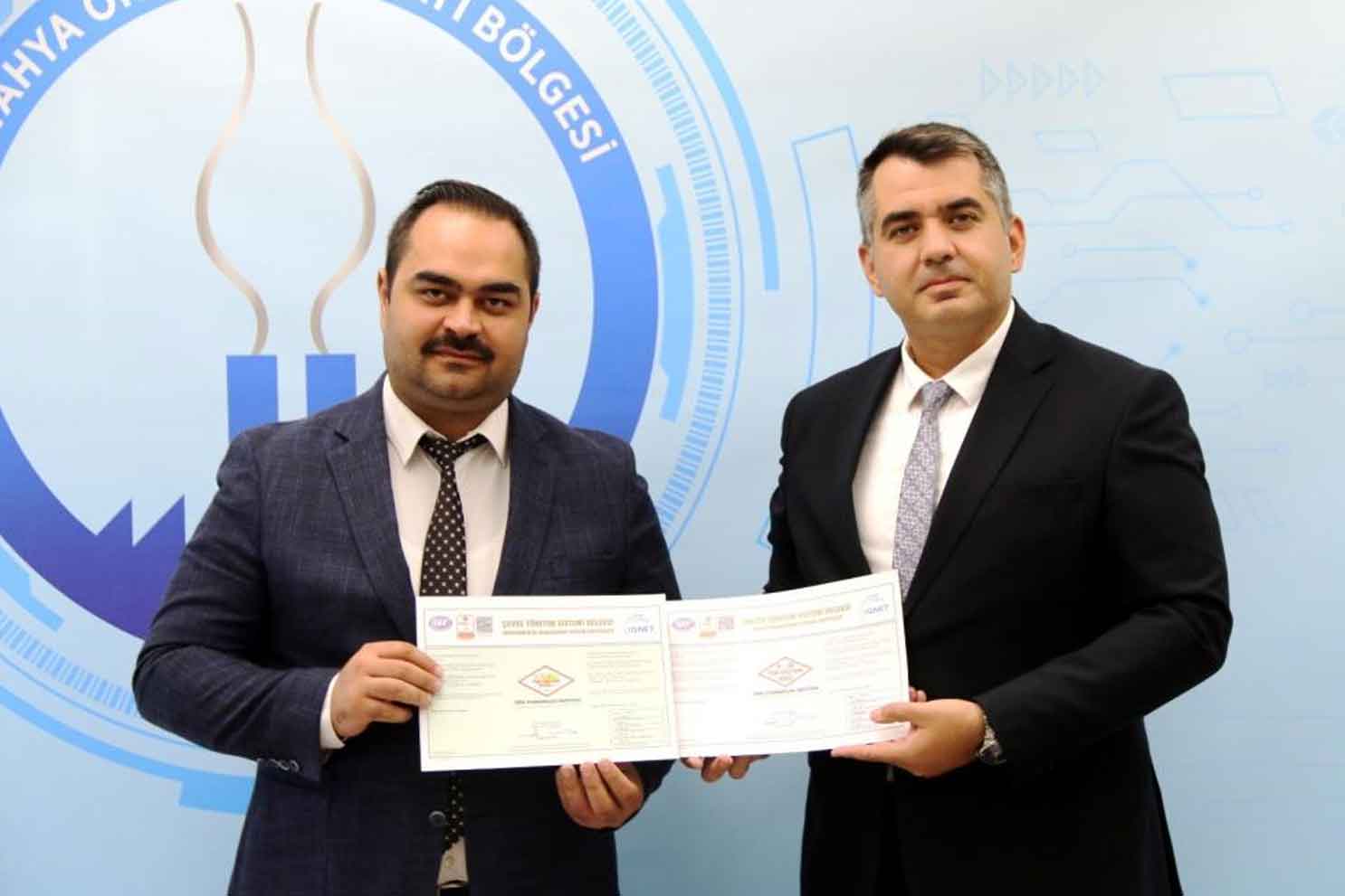 Kütahya OSB, kalite standartlarında önemli bir başarıya imza attı