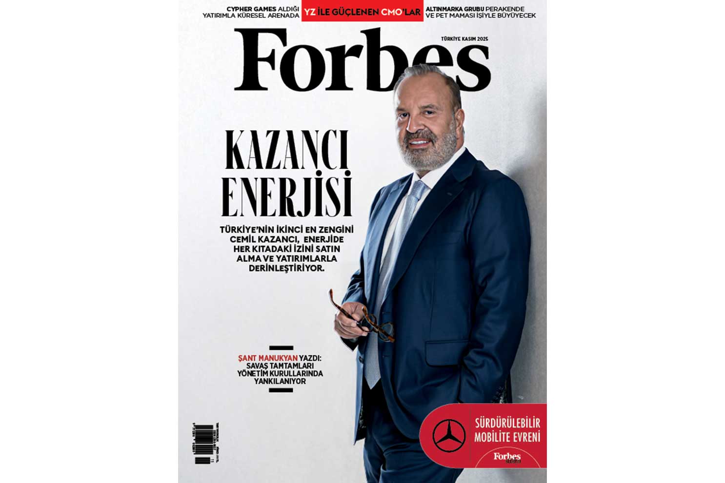 Cemil Kazancı, Forbes Türkiye kapağında “Kazancı Enerjisi” başlığıyla yer aldı