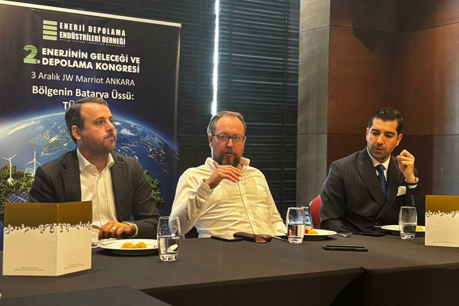 EDEDER Başkanı Bayram, ‘enerji bağımsızlığı’ için depolamanın kritik rolünü vurguladı