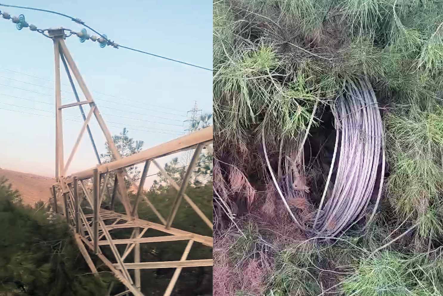 Şanlıurfa’da direk hırsızları bölgeyi elektriksiz bıraktı