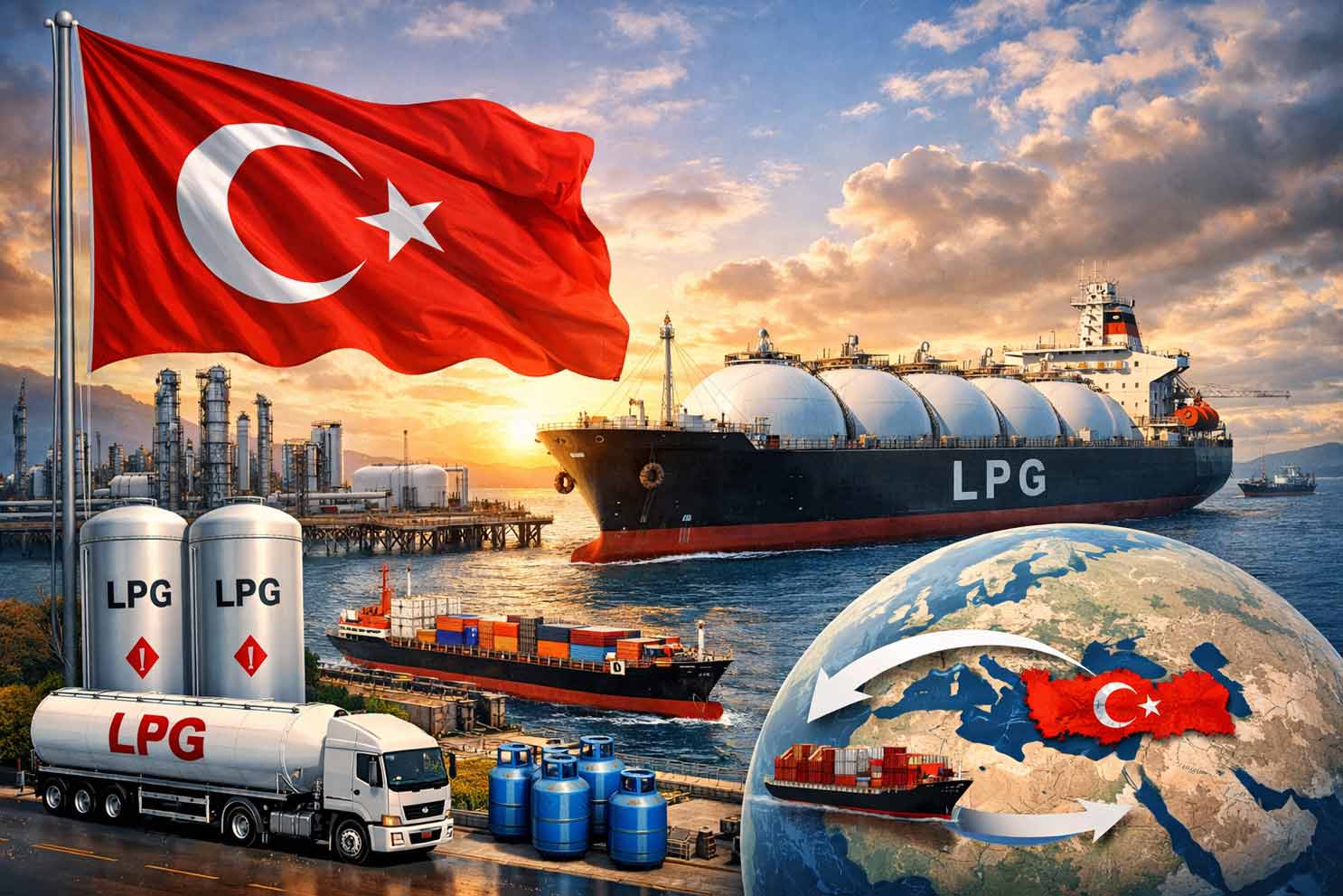 LPG ithalatı ekimde yıllık bazda yüzde 17 azaldı