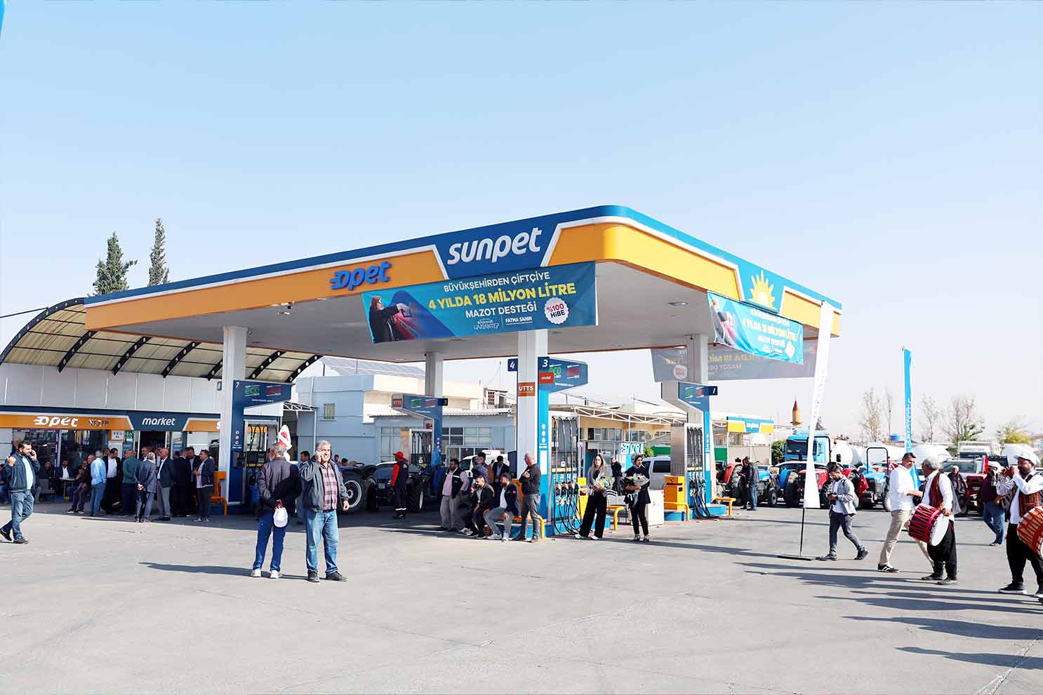 Gaziantepli üreticilere  mazot desteği OPET ve Sunpet bayileri üzerinden yapılıyor