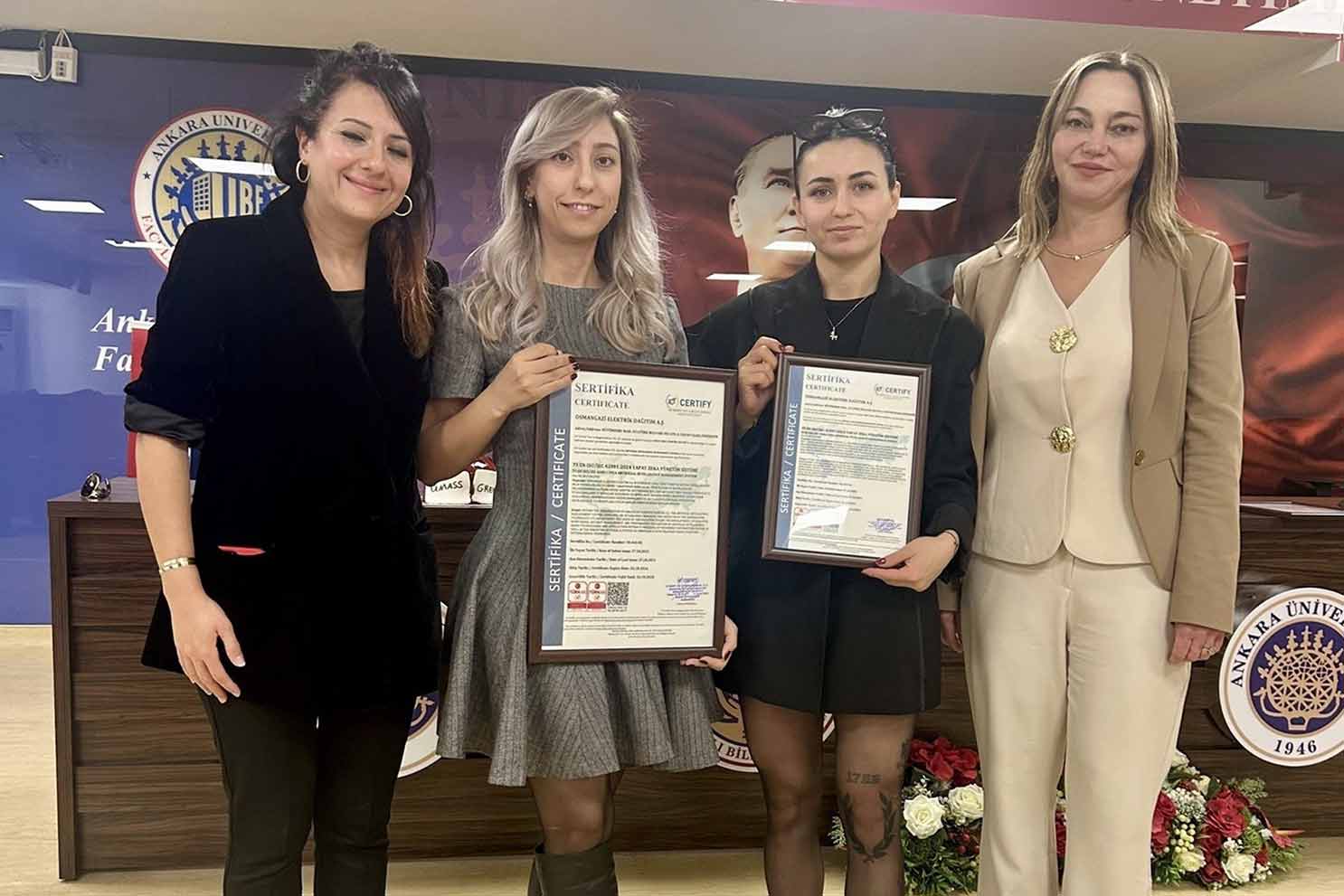 OEDAŞ yapay zeka süreçlerinde uluslararası standartlara ulaştı