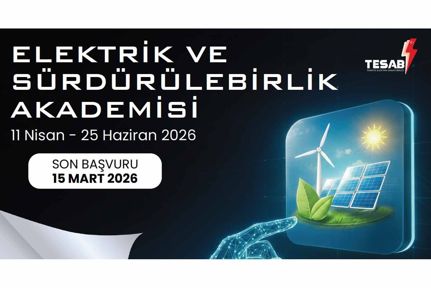 TESAB Elektrik ve Sürdürülebilirlik Akademisi başvuruları başladı