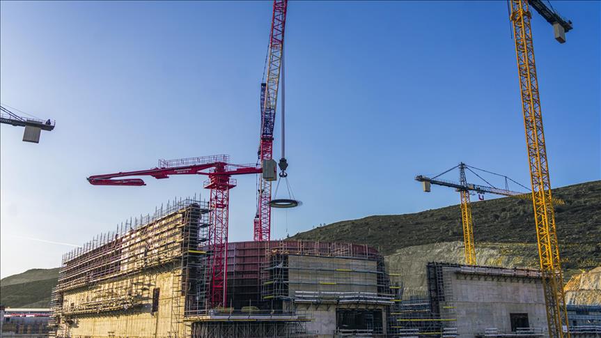 Akkuyu NGS’nin dördüncü güç ünitesinde reaktör şaftının kritik yapısal bileşeni monte edildi