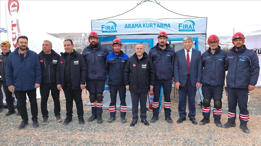 Fırat EDAŞ arama kurtarma ekibi AFAD’ın deprem tatbikatına katıldı